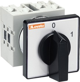 Фото 1/3 GX1610U, 3P 2 Position 60° On-Off Cam Switch, 16A, Short Black Handle Actuator