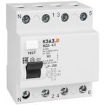 Выключатель дифференциального тока (УЗО) 4п 16А 10мА тип AC ВД1-63 4116 УХЛ4 ...