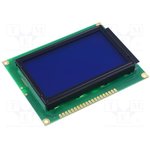 RG12864K-BIW-VBG, Дисплей: LCD, графический, 128x64, STN Negative, голубой, LED