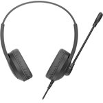 Наушники с микрофоном A4Tech Fstyler FH100U черный 2м накладные USB оголовье ...