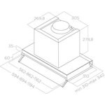 Вытяжка встраиваемая Elica Boxin IX/A/120 серебристый управление ...