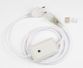Провод электрический UCX-SP4/N22 WHITE 1 STICKER для светод. лент ULS-N22 RGB NEON 220В 4 контакта Uniel UL-00005799