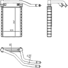 Радиатор отопителя салона Suzuki SX4 06-14 / Swift 03-10