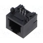 MTJ-66ARX1-A, Socket; RJ12; PIN: 6; Layout: 6p6c; on PCBs,PCB snap; THT