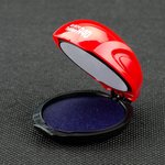 Tablet R40 корпус КРАСНЫЙ ГЛЯНЕЦ карманная оснастка для печати с подушкой д40 мм ...