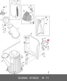 815623, Болт М14х60 SCANIA