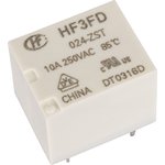 HF3FD / 024-ZST, Relay 1 changeover 24VDC, 5A / 240VAC SPDT