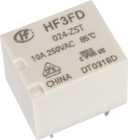 Фото 1/3 HF3FD/024-ZST, Реле 1 переключ. 24VDC, 5A/240VAC SPDT