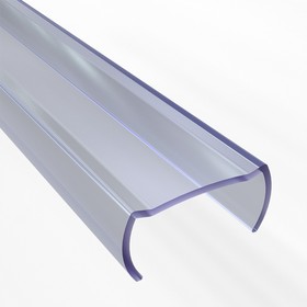 134-082, Короб пластиковый для гибкого неона формы D (16х16 мм), длина 1 метр