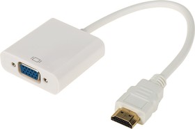 Фото 1/4 17-6934, Переходник штекер HDMI - гнездо VGA, провод + шнур стерео 3,5мм с питанием