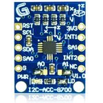 I2C-ACC-8700, Accelerometers 3-axis linear accel and magnetometer