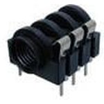 NMJ6HCD3, Phone Connectors 1/4" STERO JCK SWTCH FULL TRD NSE PC HOR