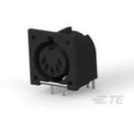 5211450-1, Circular DIN Connectors C-DIN 05P REC R/A T/H