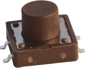 DTSM25NV, Brown Cap Tactile Switch, SPST 50 mA @ 12 V dc Surface Mount