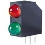 WP73EB/IGDA, LED Circuit Board Indicators 4.8mm 617/568nm Bi-lvl LED INDICATOR
