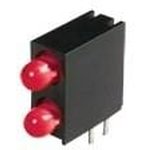 WP934GE/2ID-RV, LED Circuit Board Indicators 3mm 2 LVL RA.617nm LED INDICATOR