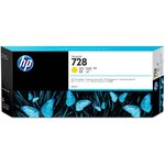 Картридж струйный HP 728 F9K15A желтый (300мл) для HP DJ T730/T830