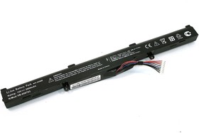 Аккумуляторная батарея для ноутбука Asus X450J (A41-X550E) 14.8V 2600mAh OEM черная