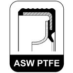 004.450, Сальник коленвала [75x61x8] ASW/PTFE/ACM CITROEN ...