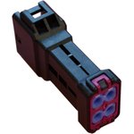 04T-JWPS-VKKLE-DX-A1, JWPS Female Connector Housing, 4mm Pitch, 4 Way, 2 Row