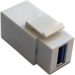 Модуль Keystone, USB 3.0, тип A, мама-мама, 90 градусов, белый LAN-OK-USB30-AA/V-WH