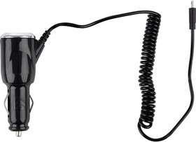 Автомобильное зарядное устройство ET-18A с кабелем micro-USB цвет - чёрный 100285