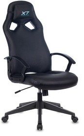 Фото 1/4 Кресло игровое A4TECH X7 GG-1000B, на колесиках, эко.кожа, черный