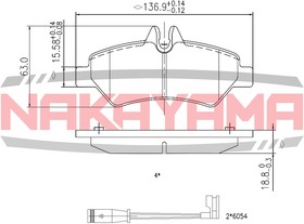 HP8470NY, Колодки тормозные дисковые задние Mercedes Sprinter 06- 3.5t