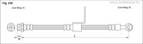 FT0218, Шланг тормозной HYUNDAI MATRIX 01- F L передн. лев.