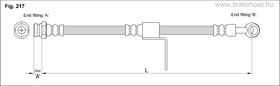 FT0431, Шланг тормозной передний