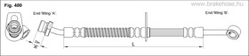 FT0556, Шланг тормозной