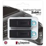 USB Flash накопитель 64Gb Kingston DataTraveler Exodia Black/Teal (DTX/64GB-2P) ...