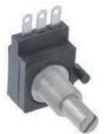 282TCBS103A25B1, Res Conductive Plastic POT 10K Ohm 10% 0.25W(1/4W) 1(Elec)/1(Mech)Turns 6mm (24.4 X 19.35 X 29.6mm) Solder Lug Pa ...