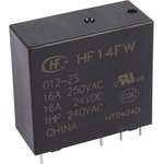 HF14FW/012-ZS, Реле 1 переключ. 12VDC, 16A/277VAC SPDT