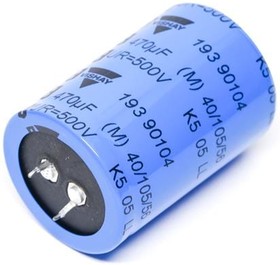 Фото 1/2 MAL219390104E3, Aluminum Electrolytic Capacitors - Snap In 470uF 500V 20% 105C 5000H 35x50mm