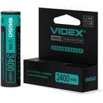 Аккумулятор 18650 3400mAh 1pcs/box с защитой VID-18650-3.4-WP