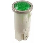 1033QD5, Panel Mount Indicator Lamps GREEN DIFFUSED 1/2" MOUNTING HOLE