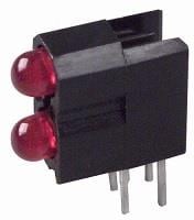 5680F1_1, LED Circuit Board Indicators RED DIFFUSED BI-LEVEL