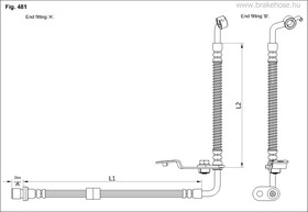 FT0878, Шланг тормозной MAZDA 6 07- F RH