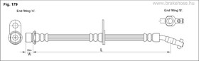 FT2167, Шланг тормозной передн прав TOYOTA: AVENSIS 1.6 VVTI/1.8 VVTI/2.0 VVTI 00-