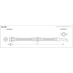 FT3318, Шланг тормозной MITSUBISHI CARISMA 95- R L+R задн.