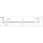 Шланг тормозной передний FT5187