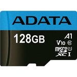 Карта памяти A-DATA MICROSDXC, 128GB, AUSDX128GUICL10A1-RA1