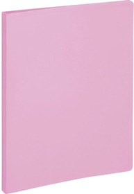 Фото 1/4 Файловая папка Акварель на 60 файлов А4 40 мм розовая толщина обложки 0.35 мм 1561911