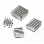 110991327, Heat Sink Kit for Raspberry Pi 4B - Silver Aluminum