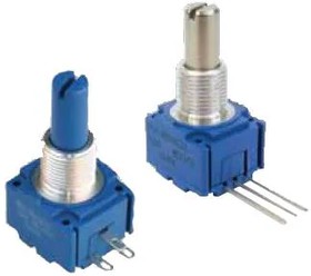 91A1A-B28-D25L, Potentiometers 5/8" 1M 20% Square Single Turn