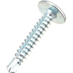 саморез пресс-шайба со сверлом 4.2x25 цинк, кop. 100 шт. 420254000100