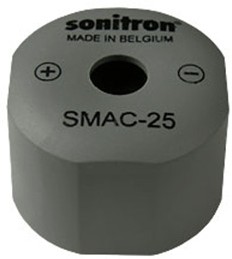 Фото 1/7 SMAC-25-P15, пьезоизлучатель с генератором.25мм индустр.исп.
