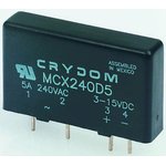 MCX380D5, Sensata Crydom Solid State Relay, 5 A Load, PCB Mount, 530 V Load ...