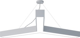 Светильник LED ЭРА Geometria SPO-144-W-40K-066 Igrek 66Вт 4000К 4000Лм IP40 1200*1200*80 белый подвесной драйвер внутри Б0058890
